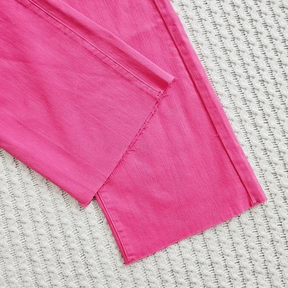 Judy Blue High Rise Garment Dyed 90's Straight Leg Jeans Barbie Pink 11/30 NWT - Picture 8 of 11